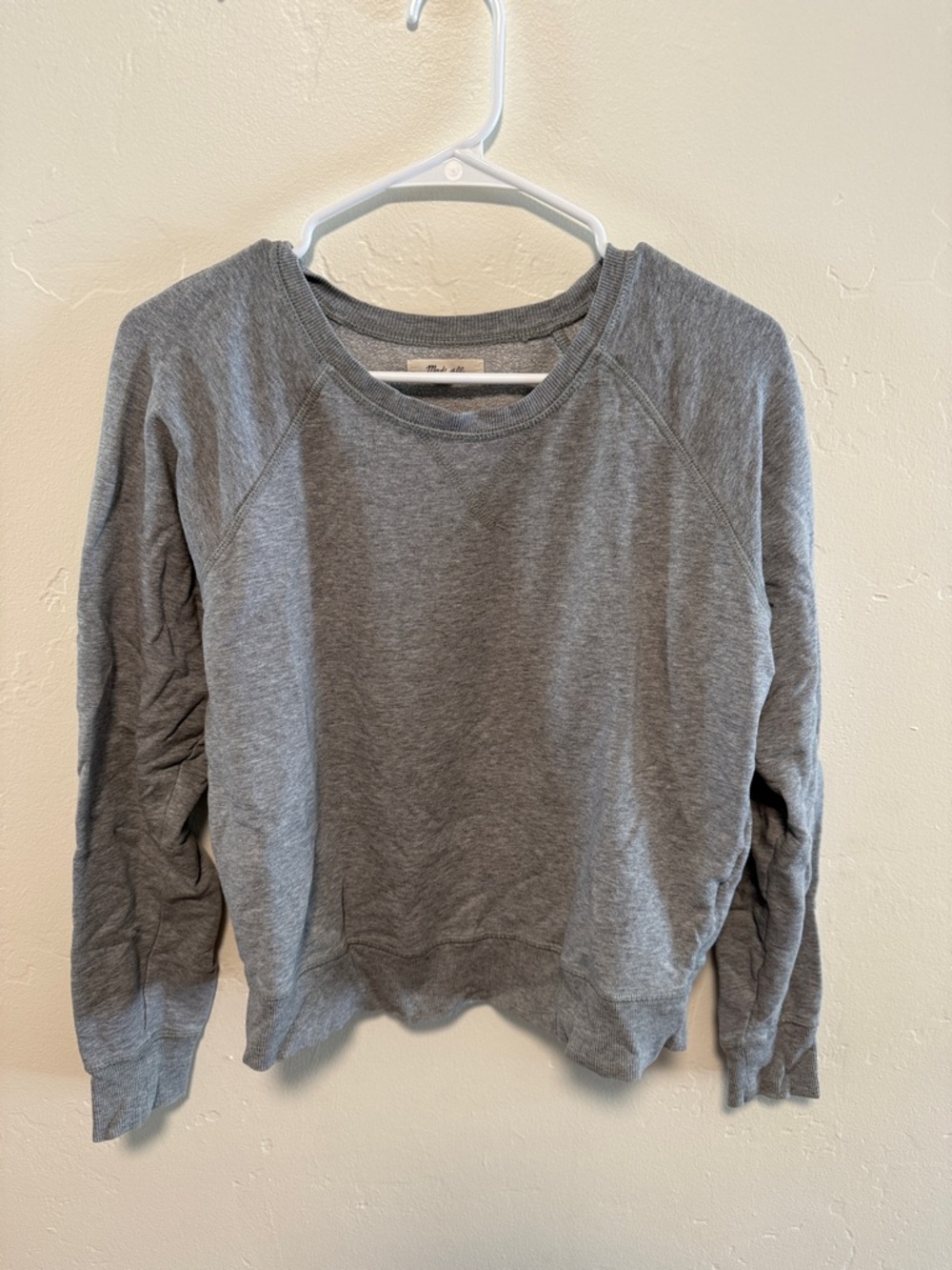 Madewell Gray Crewneck Sweatshirt